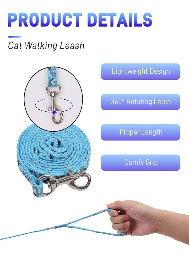 Gaahkai 3 Pack Cat Leash and Harness Set, Lightweight Adjustable Collar Escape Proof for Cats - Image 4